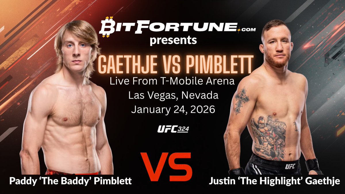 Tonight at UFC 324 we find out if the Liverpool hype train is a certified wagon or just a local commuter rail. 🚆

Lay your bets on Bitfortune and choose your side before the first leg kick lands.

Drop your pick below 👇