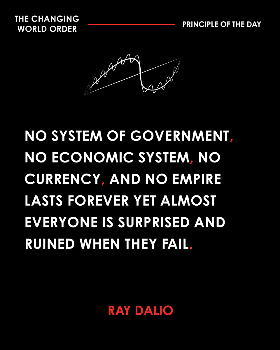 RayDalio's tweet image. Almost everyone is surprised by what's happening because they don't understand how the Big Cycle driven by the 5-Big Forces have worked through history and are working now.  The important thing is that you understand this.