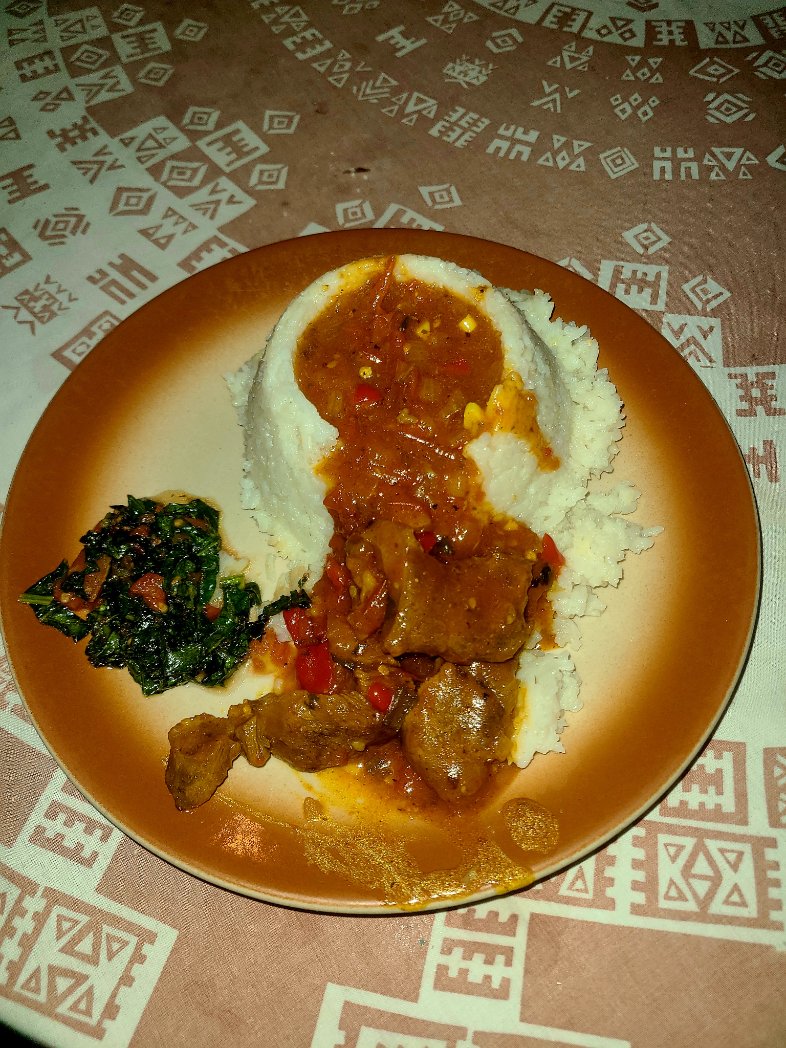 Beatonm5's tweet photo. Rice and Stew ala Volcano
#teamfulo https://t.co/20meMqWuVD