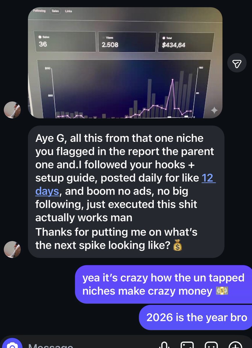 ZeroCompWhop's tweet image. someone from the tg just made their first $434

 (shared it 12 days ago)

their timeline:
day 1: got the coordinate
day 3: validated it themselves
day 8: built the product
day 12: hit $434

this is what execution looks like

most people are still "researching"

while others are…