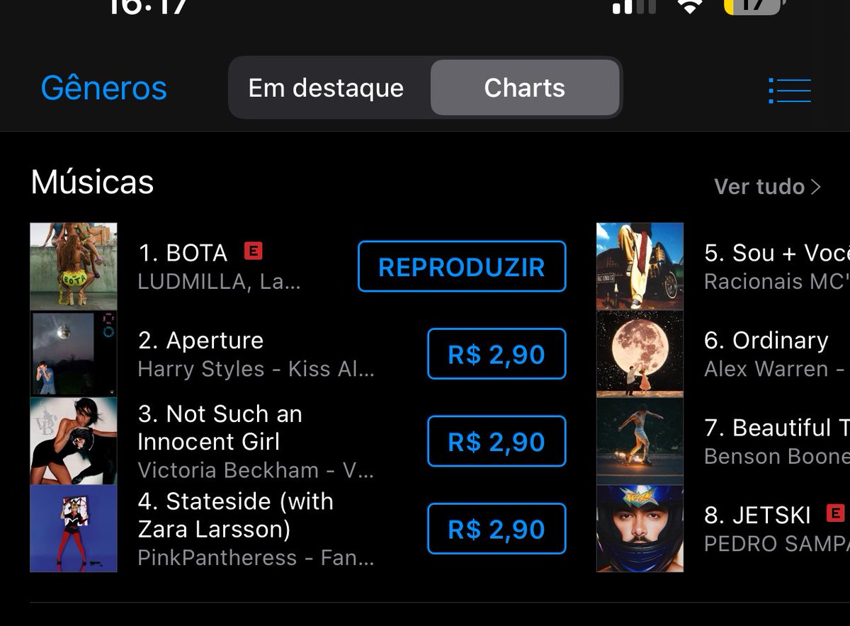 BeckydaLud's tweet image. BOTA da Ludmilla, Emilia e Latto é #1 no iTunes Brasil!! 🇧🇷 🔥🔥🔥

Parabéns a todos que se empenharam pra alcançar!!! 🍾🍾👢