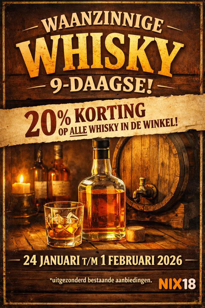 Het was een topdag op de eerste dag van onze whisky 9-daagse.
Keuze uit ruim 1500 whisky's en ruim 8000 flessen in onze fysieke winkel.
We vullen tijdens die 9 dagen niet aan. Reserveren of naleveren kan niet.
Nog 8 dagen. Tot morgen.