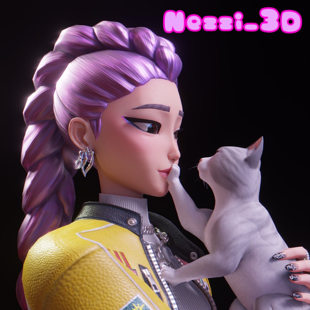 Rumi is a real cat person #KPOPDEMONHUNTERS