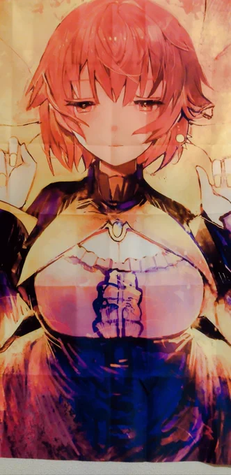 布ポスター開封してみたけどいい感じ!!! 当日はこれが目印です 折れ目は気にしないで………