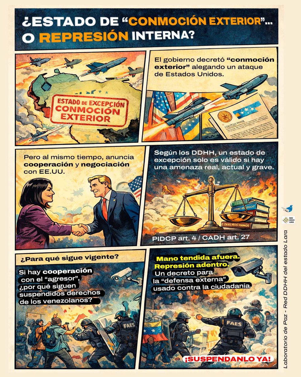 No puede haber ningún tipo de real participación bajo la vigencia del "Decreto de Estado de Conmoción Exterior". Hay que suspenderlo de manera inmediata