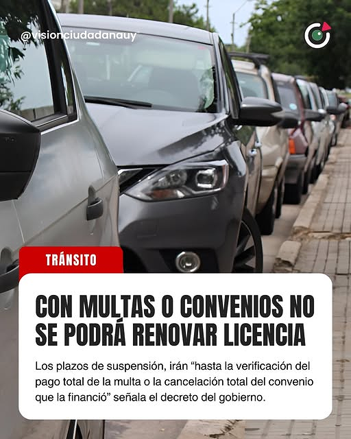 ⏩El gobierno introdujo cambios en el decreto de la administración de Luis Lacalle Pou y no autorizará a las personas que tengan multas o convenios pendientes a recibir una nueva libreta de conducir

Pero dice Carlos Negro,que si la libreta Esta vencida igual puede manejar...