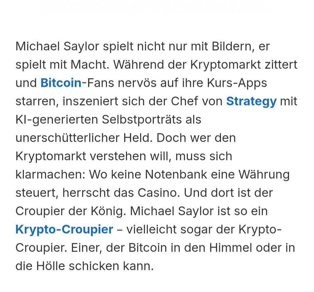 Er hält 650.000 Bitcoin, schwört, keinen einzigen abzugeben – und spielt  damit mit dem Feuer. Wenn der Hohepriester der Kryptowelt wankt, könnte ein  Milliarden-Dominoeffekt losbrechen.