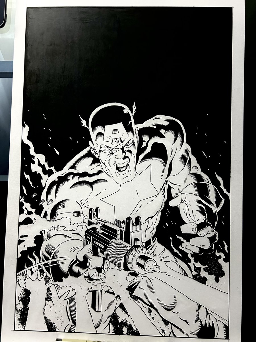 Captain America #321 cover art recreation after Mike Zeck ✍🏼11x17 available