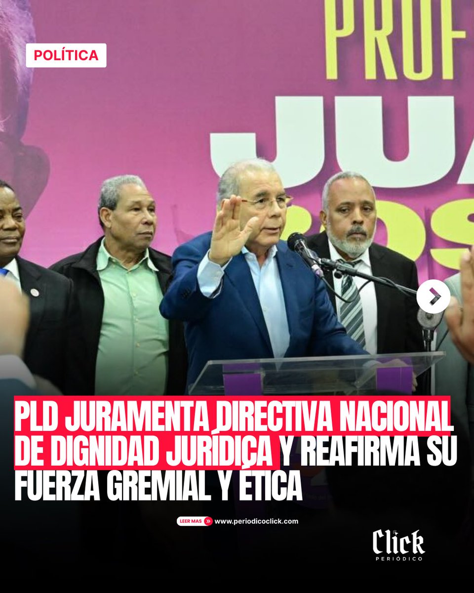 PLD juramenta Directiva Nacional de Dignidad Jurídica y reafirma su fuerza gremial y ética

#PLDCreceYSeFortalece ⭐💪🏾😎