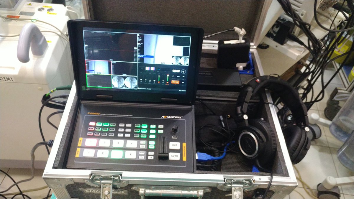 abarisaydn's tweet photo. @fgomsan The earlier kit — a custom-made case I built to manage power and signal flow.
A live production switcher at the core, powering embedded units (including a MacBook) for redundant capture, routing and wireless audio.
The current setup is far more refined. @fgomsan https://t.co/BFX2z7MgM7