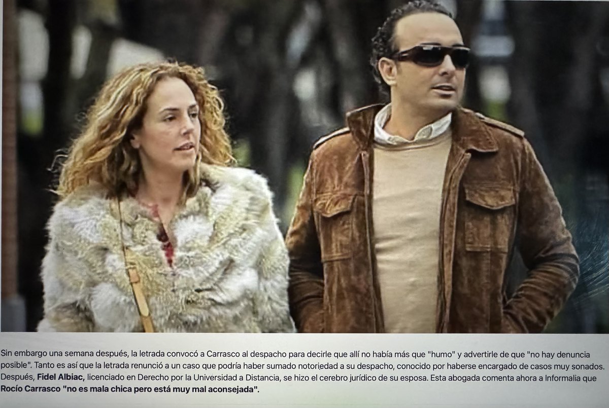 No sólo una productora se negó a realizar la docufake.
Una jurista, también rechazó llevar el caso de Rocío Carrasco contra <a href="/adavidflores/">ANTONIO DAVID FLORES</a>  tras examinar la documentación.Allí no había más que "humo" y le advirtió de que "no hay denuncia posible".
eleconomista.es/informalia/act…