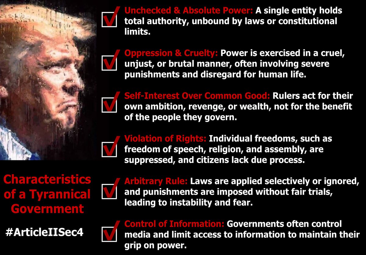 <a href="/StephenM/">Stephen Miller</a> #ArticleIISec4 this entire Nazi Regime! This IS a tyrannical government.