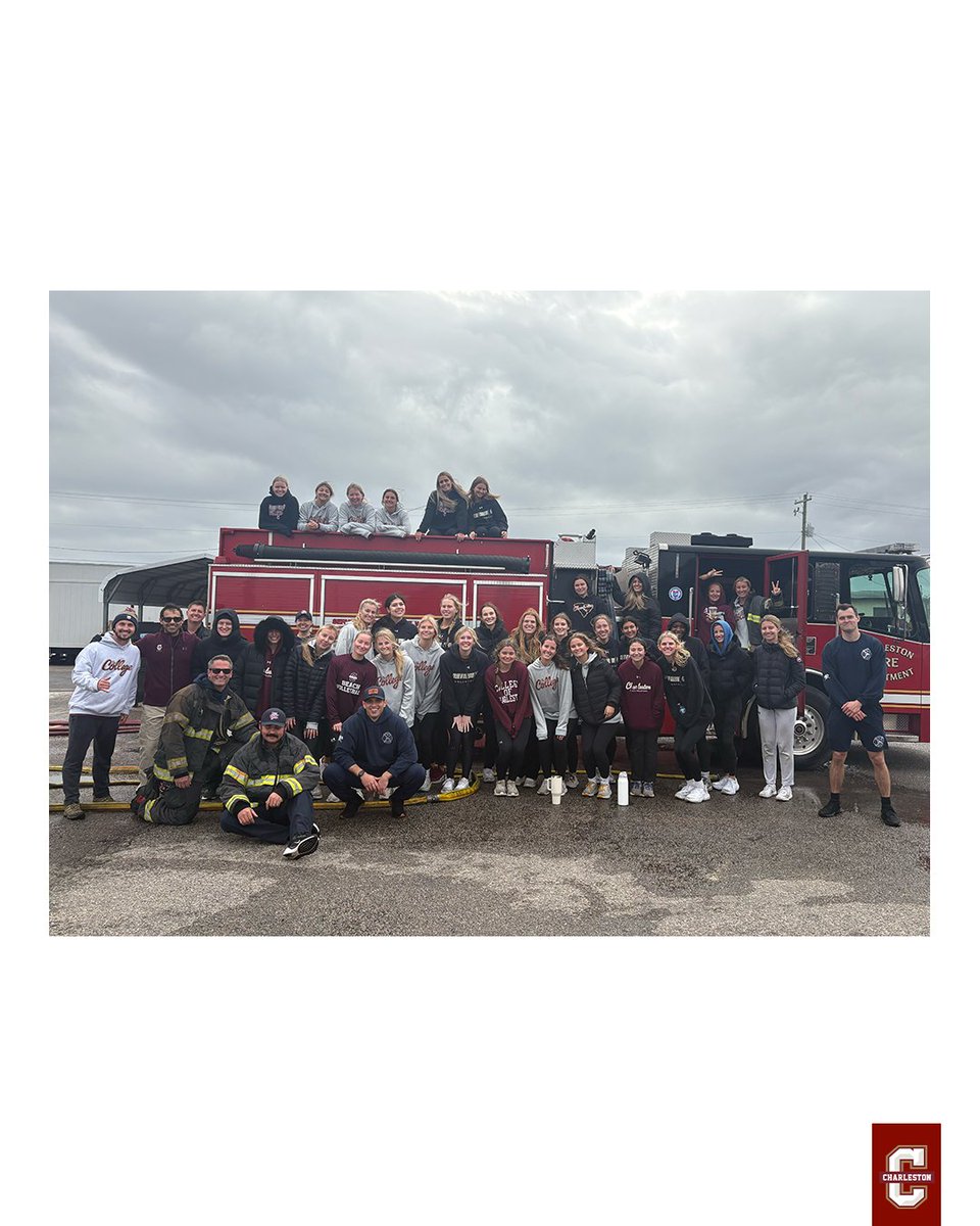 Always a fun time with the Charleston Fire Department!

#TheCollege 🌴🏐