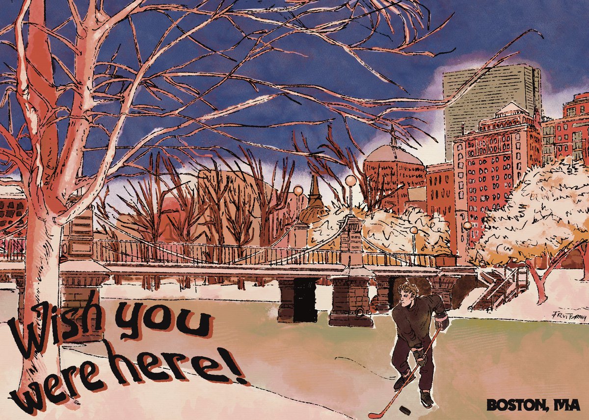 wish you were here. 🏒

 #heatedrivalry #hollanov 

postcards available now ❤️