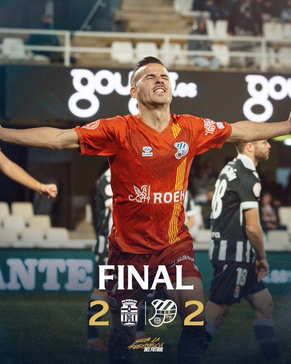 90’ | 🏁 𝐅𝐈𝐍𝐀𝐋

⚽️ 🔵⚪️  Mahicas i Jordi Cano

Cartagena 2 - 2 Europa

#CartagenaEuropa #1RFEF