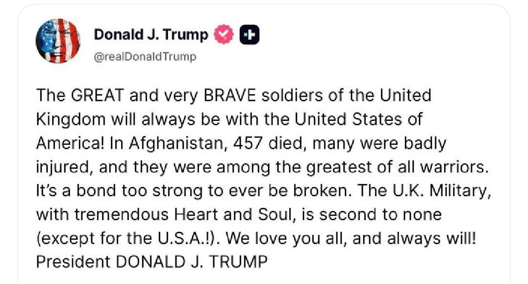 I see this is being reported by some in the press as an apology. 

There is no apology. 

It's even worse to see some NI reps talk about "welcome clarification" from Trump.  

This is not an apology, it is not welcome and I'm just glad that people can see these plastic patriots