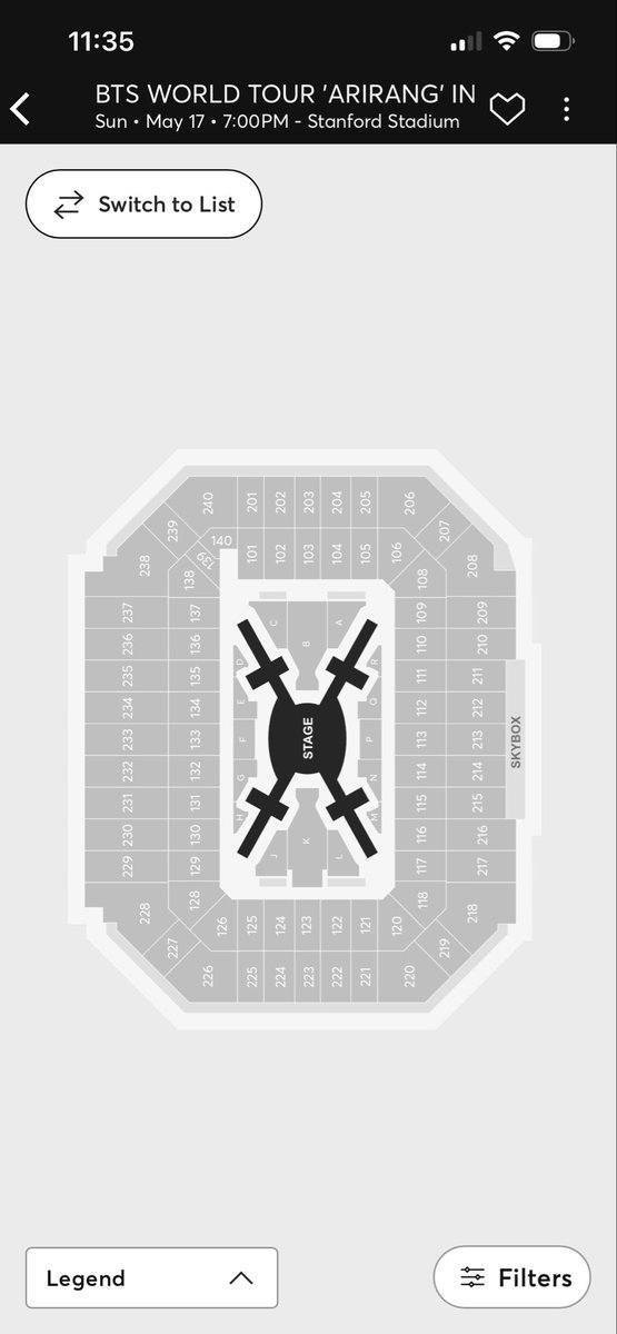 falloutjoons's tweet image. As of 11:35am for Stanford D-2 #BTS_WORLDTOUR #BTS_WORLDTOUR_ARIRANG
