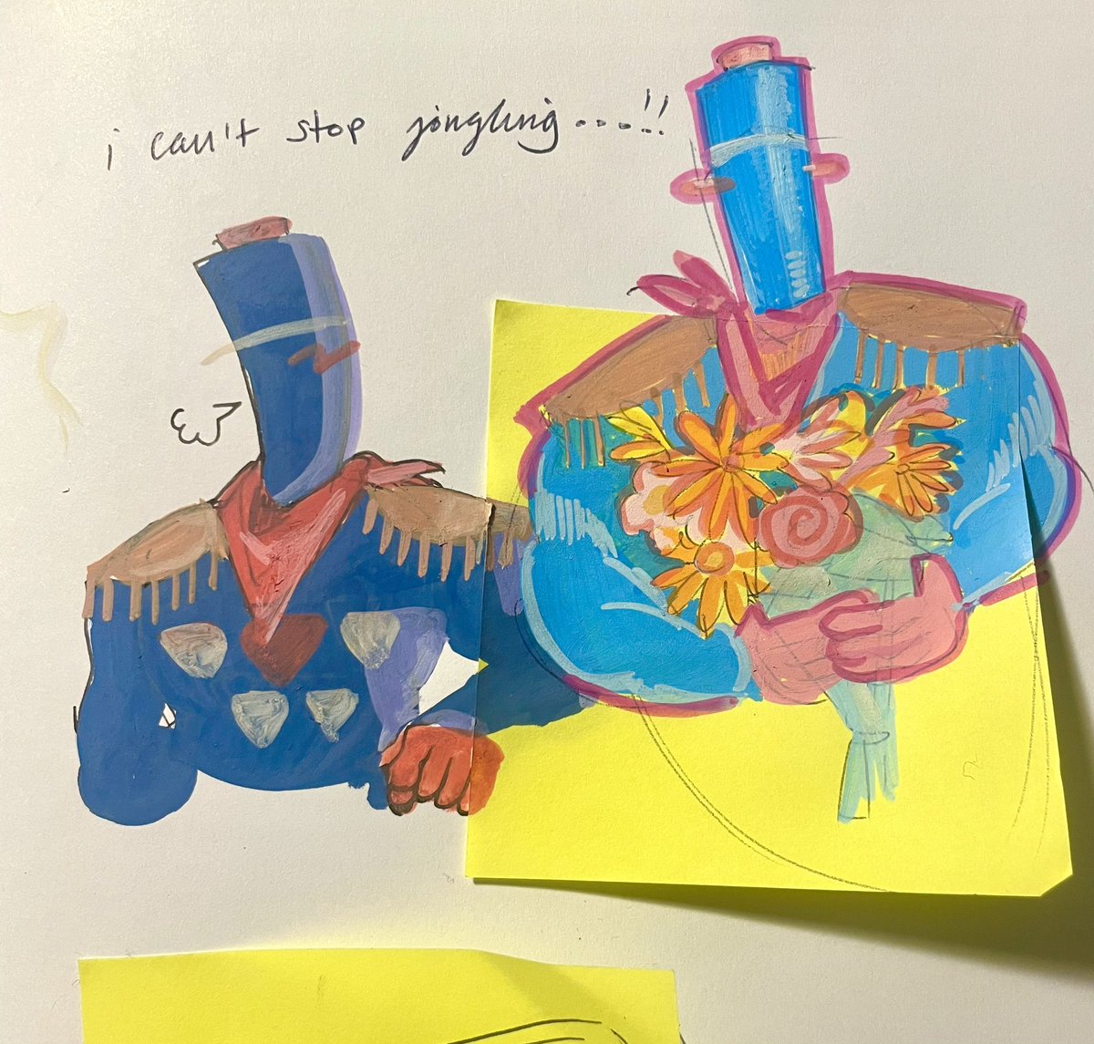 lightblusleeper's tweet image. i barely draw the other two atp doodling jong is my way to relax . hi jongler again ft my human design