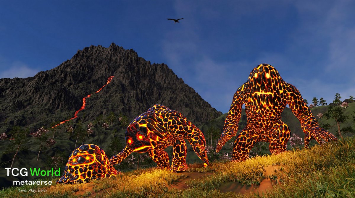 Flame Sprites don’t just live in Sakura Valley… they come from it. 🔥🌋

Born around lava and heat, they grow stronger with every evolution.
Small at first, then fast, then unstoppable. 🌸🔥