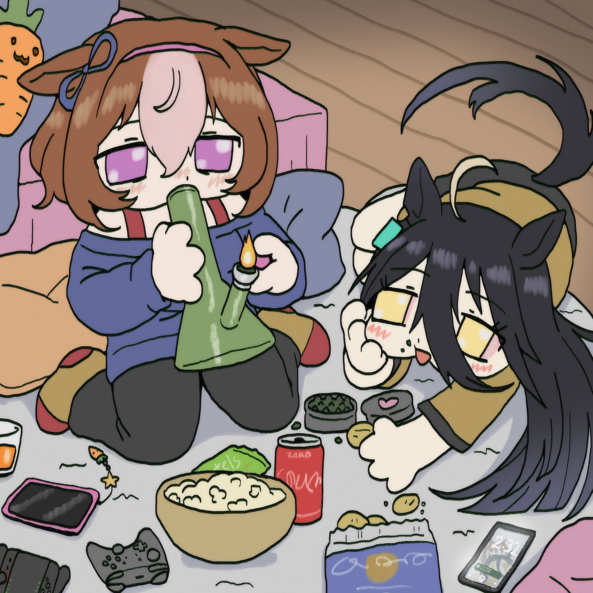 puupiks's tweet image. commission for @KinoEnjoyer 
wowie... &amp;gt;/////&amp;lt;