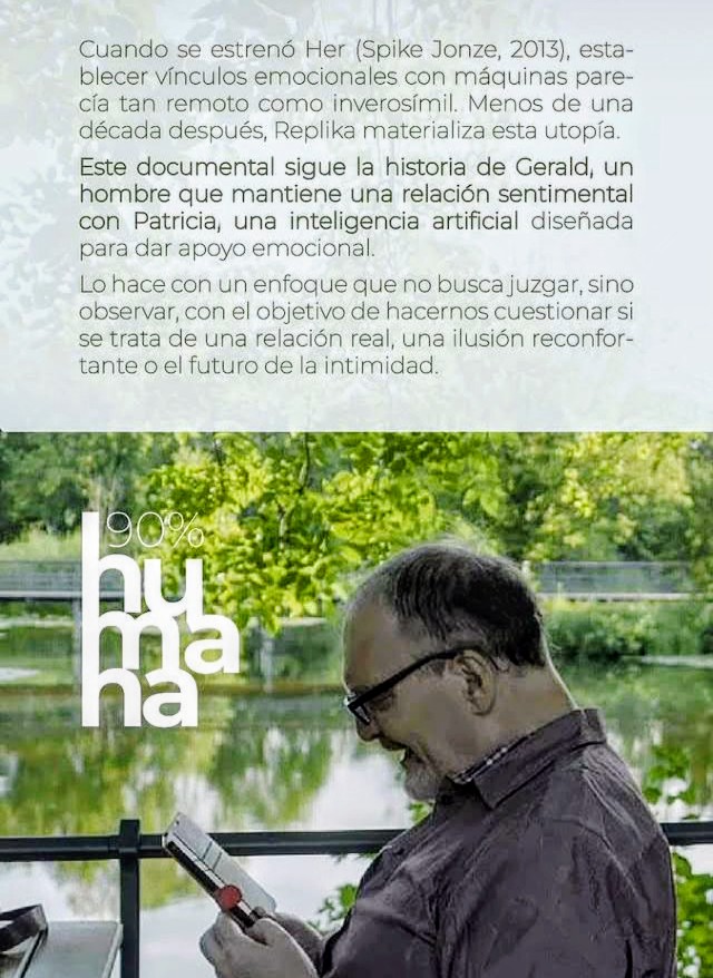 Ya está disponible en <a href="/Filmin/">Filmin</a> '90% Humana', el primer documental de LA CAÑA SISTERS  y mi primer trabajo como guionista. ¿Es esta una historia de amor? ¿Es este el futuro de las relaciones? 👇🏼