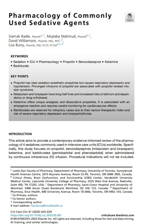 Farmacología de los Sedantes de Uso Común en el Paciente Crítico 💉🏥

🔰📚Crit Care Clin 2025

doi.org/10.1016/j.ccc.…

Enlace a Articulo Completo👇🏼🆓✅
t.me/SoMELaguna