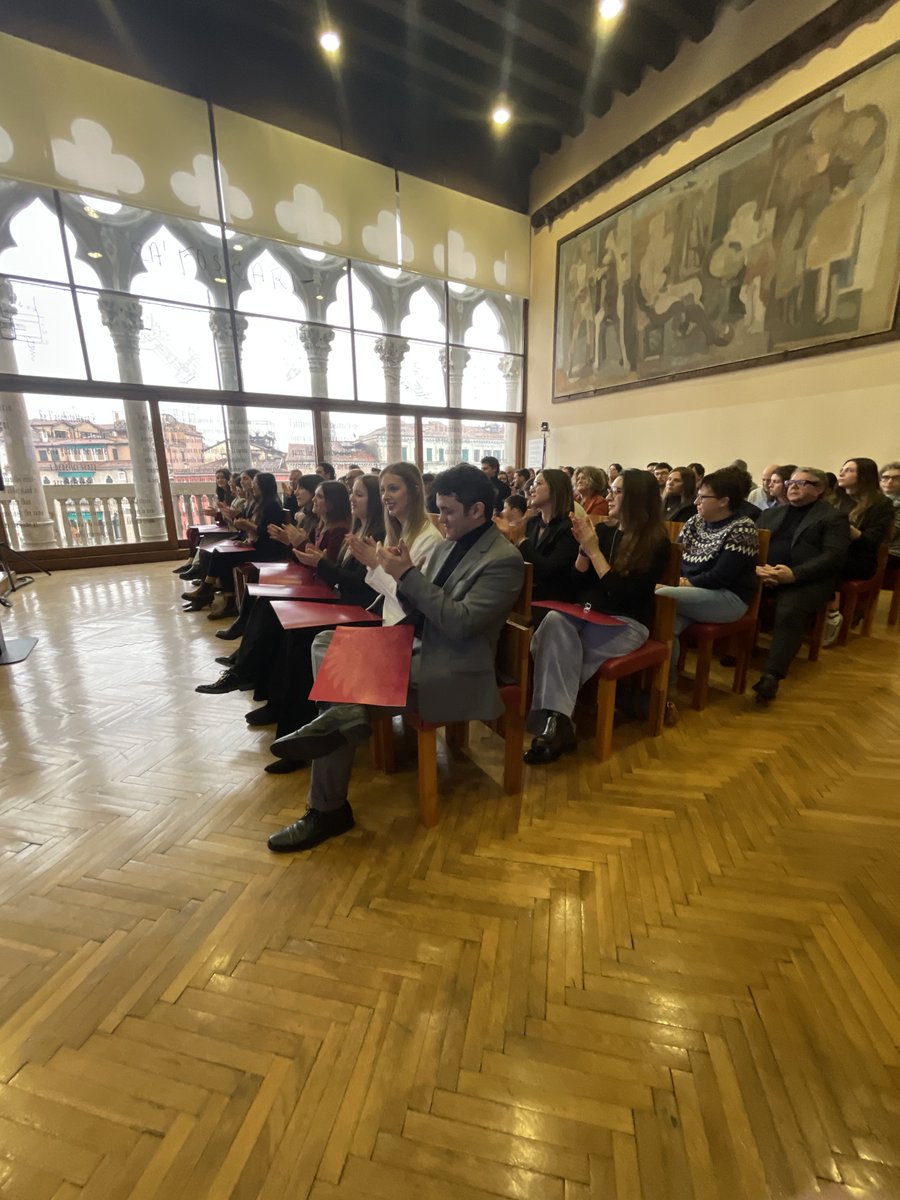 ilCISET's tweet photo. Oggi a Ca' Foscari, in Aula Baratto, abbiamo consegnato i #diplomi agli allievi del #Master in Tourism Innovation 2025.

Today at Ca’ Foscari #University of #Venice, in Aula Baratto, we awarded the diplomas to the graduates of the Master in #Tourism Innovation 2025. https://t.co/SLW3WCY2mQ