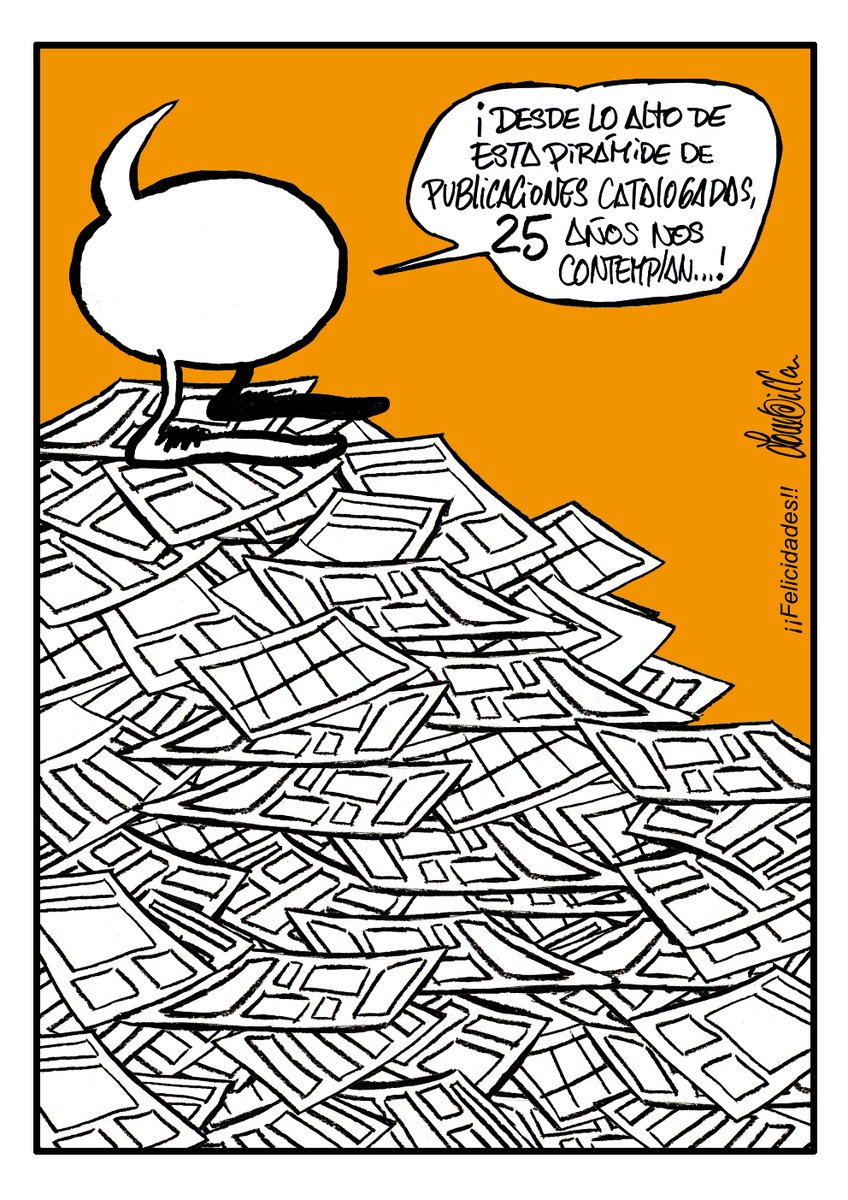 Tebeosfera's tweet photo. José Luis Castro #Lombilla celebra el 25 aniversario de #Tebeosfera con una viñeta de Balún crecido antes la inmensa labor de catalogación desarrollada: https://t.co/WUPznkz6qY https://t.co/Ml1FCmN4eB