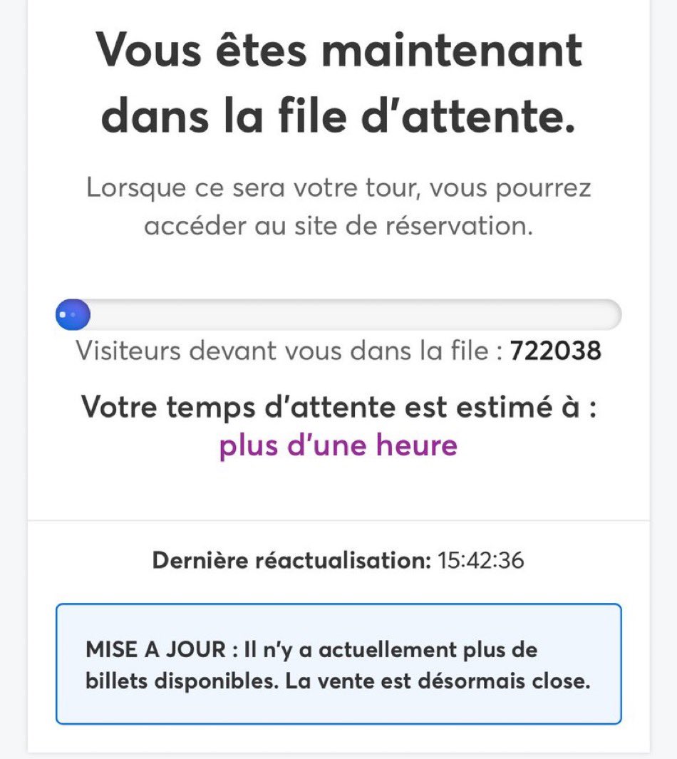sugamihoney's tweet image. LA FILA VIRTUAL DE LA VENTA GENERAL DE BTS CON 900K EN PARIS Y EN MÉXICO CON 300K. LOS VERDADEROS JUEGOS DEL HAMBRE 😭💜

BTS IS COMING
ARIRANG IS COMING
#BTS_WORLDTOUR