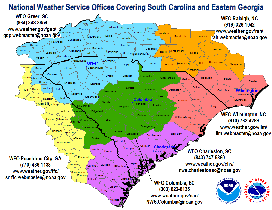The latest video briefing for our forecast area (the counties shown in Green below) regarding the incoming winter storm is available at youtu.be/CW6fyoWNCV4. For all other locations, please refer to our neighboring offices across the Carolina and Georgia. #CAEWx #SCWx #GAWx