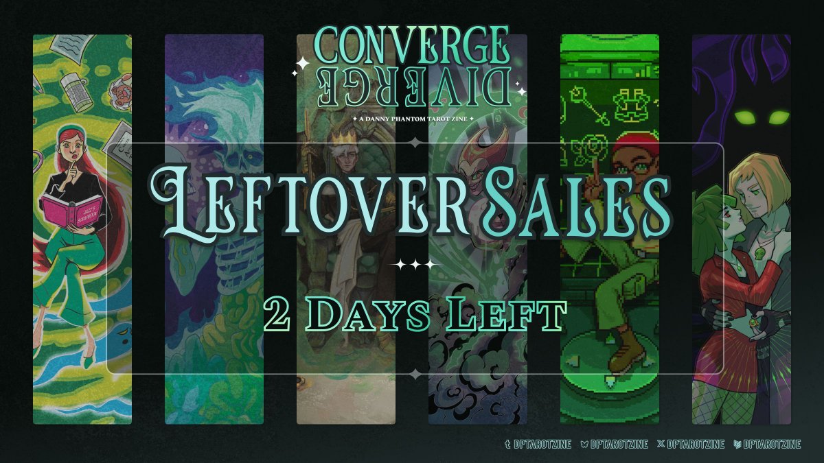 💫2 Days Left! 💫 

Ember returns to the stage for her final performance. Enjoy the music and grab some merch, cause this encore will only last 2 more days! 

Store Link: dptarot.bigcartel.com 

#dptarotzine #dptarot #phandom #zines #fanzines #leftovers