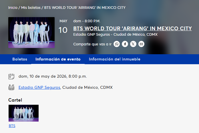 QUÉ BENDICIÓN! LO LOGRAMOS!  😭😭#BTS_WORLDTOUR_MEXICOCITY
<a href="/DrMadgic/">Madgic</a>