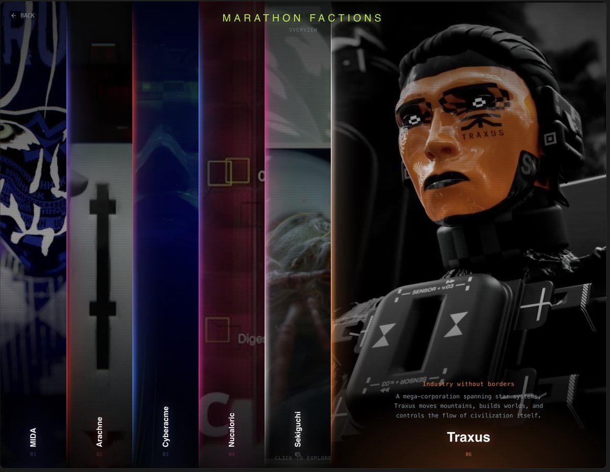 MarathonMapApp's tweet image. morning everyone, Happy day 4!

ready for another day of grinding?

Yesterday i got the faction pages to have some images, still tweaking design but its fine for now.

- agenda for today is finishing the runner shells page on the site
- move over to mobile app and make more…