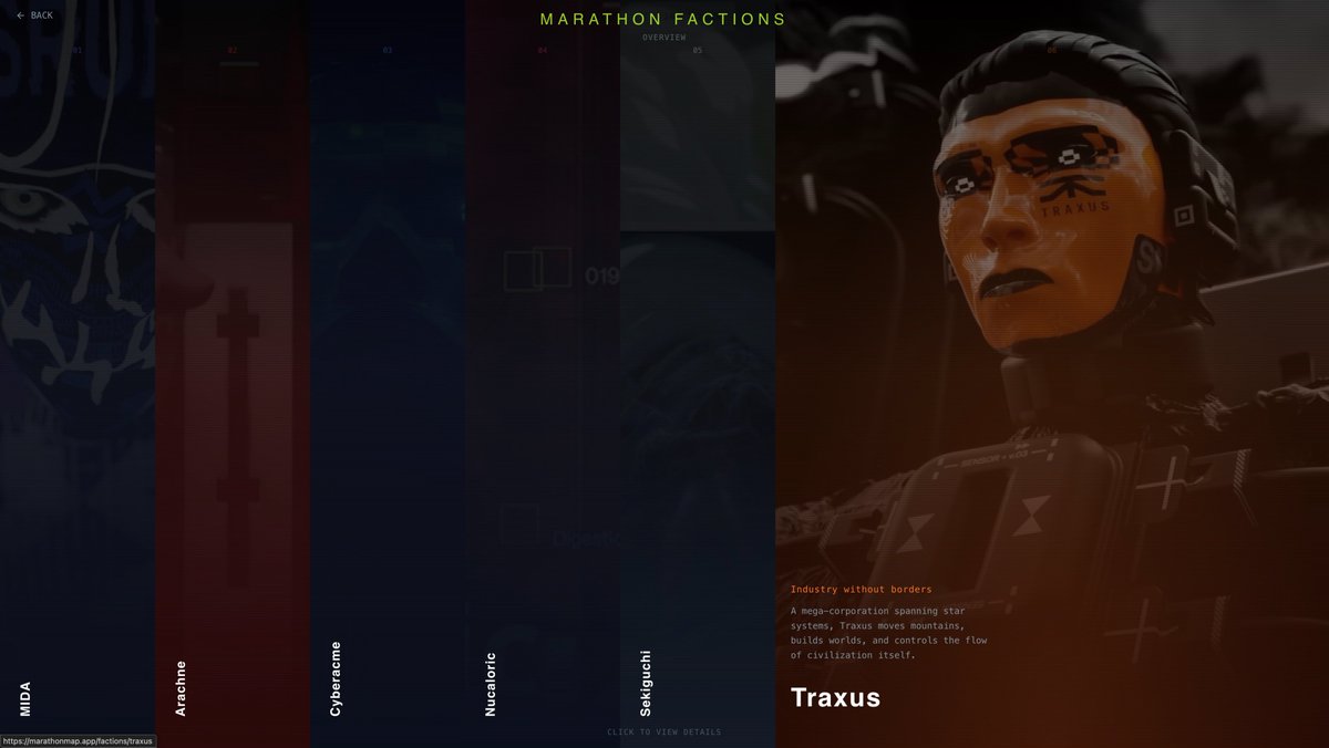 MarathonMapApp's tweet image. morning everyone, Happy day 4!

ready for another day of grinding?

Yesterday i got the faction pages to have some images, still tweaking design but its fine for now.

- agenda for today is finishing the runner shells page on the site
- move over to mobile app and make more…