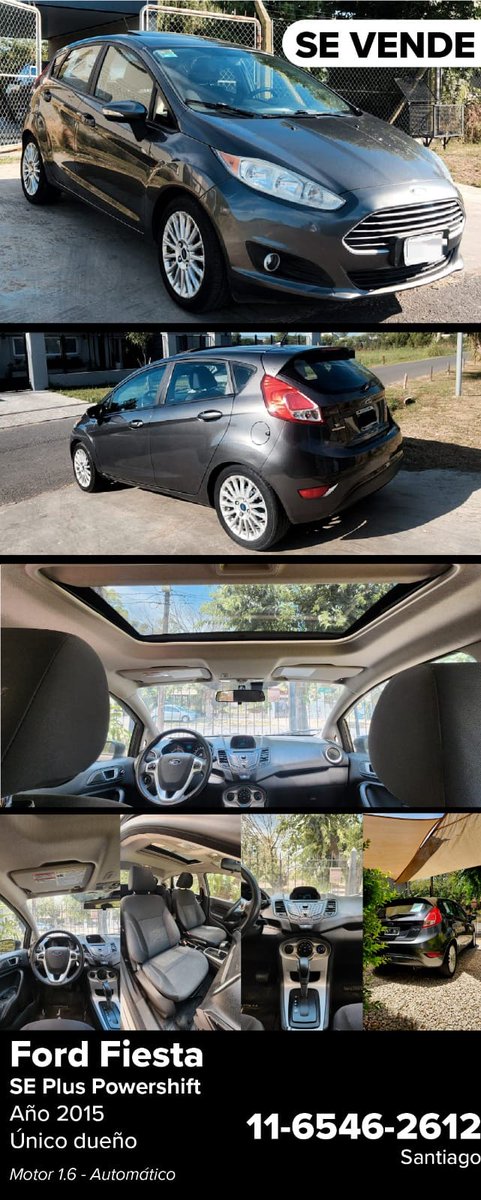 SantiagoBarcala's tweet photo. Se vende! 

Ford Fiesta Kinetic
SE Plus 2015
Único dueño. https://t.co/Cvy5bd6Hqv