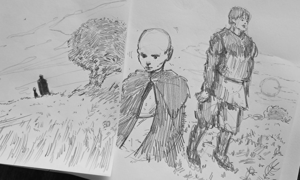 dunk &amp; egg sketches #akotsk #asoiaf