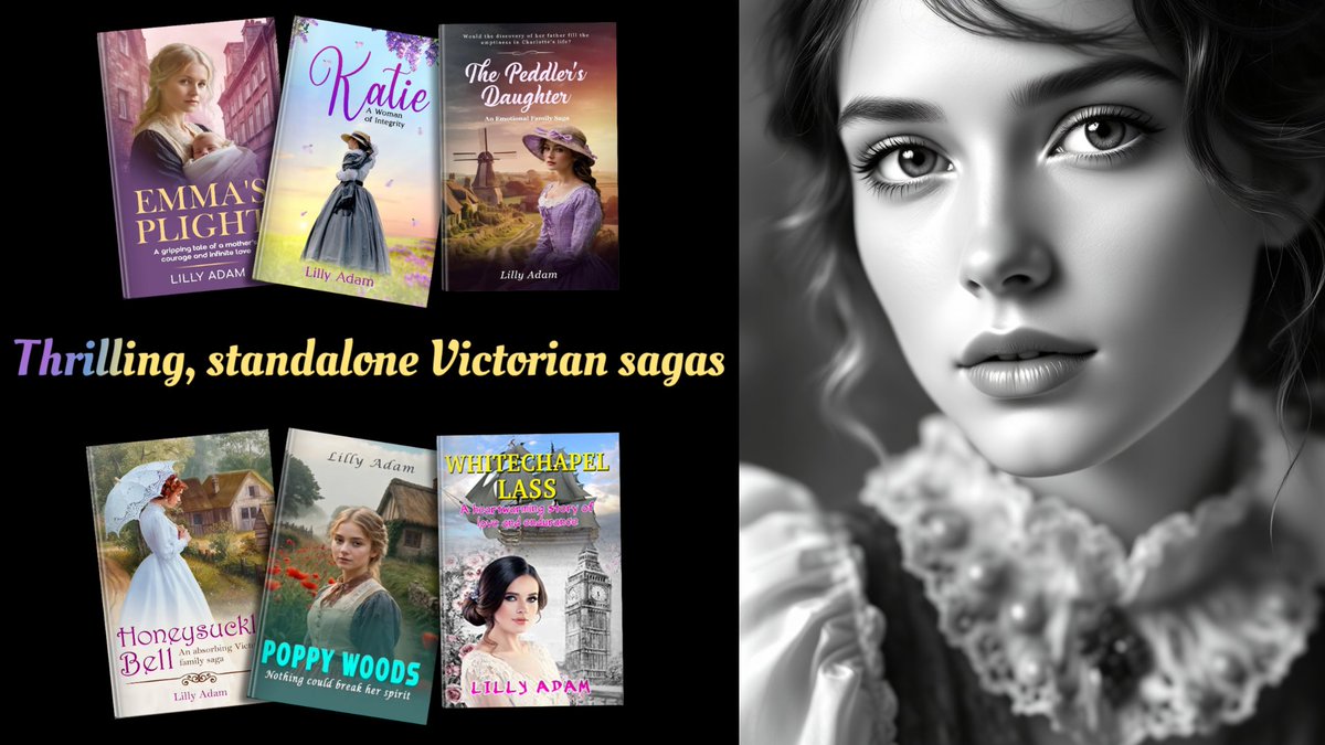 lillya1960's tweet image. Perfect for the #weekend!
Engaging #Historical #sagas
Tales of #Heroines &amp;amp; #Villains and the hardships and joys of the #19thCentury, with an added touch of #Mystery, #Intrigue, #suspense #Love &amp;amp; #Romance #Oxfordshire
#womensfiction #perioddramas #Victorianera#LillyAdam
Purchase