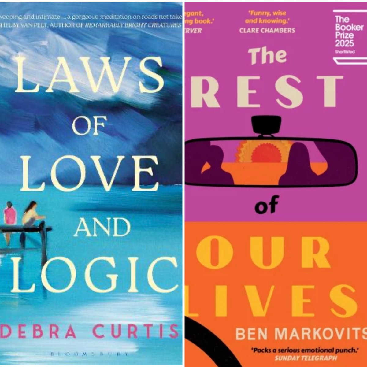 It’s our first meet of ‘26 on Thursday, 7pm River's Meet. All welcome. Our book is The Laws of Love and Logic by Debra Curtis. For Feb it’s The Rest of our Lives by Ben Markovits, &amp; in March it’s John Buchan’s The 39 Steps. #readingagency #bookclub
