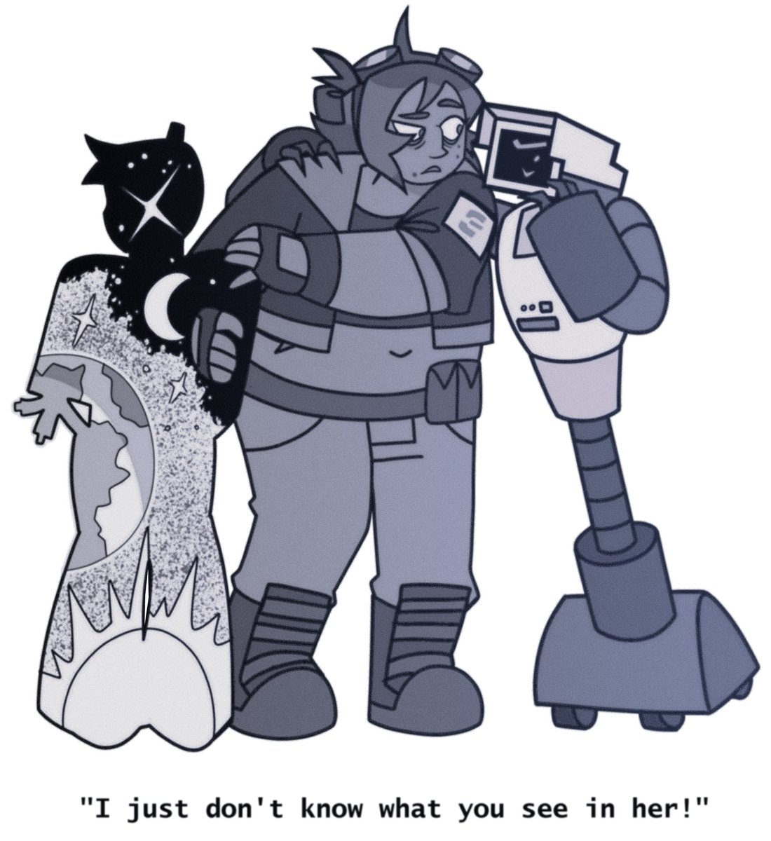 she makes her laugh i guess