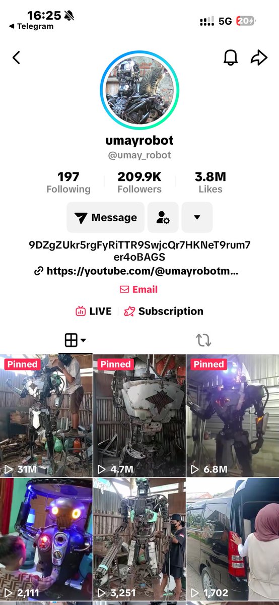 Viral robot engineer on TikTok 
9DZgZUkr5rgFyRiTTR9SwjcQr7HKNeT9rum7er4oBAGS