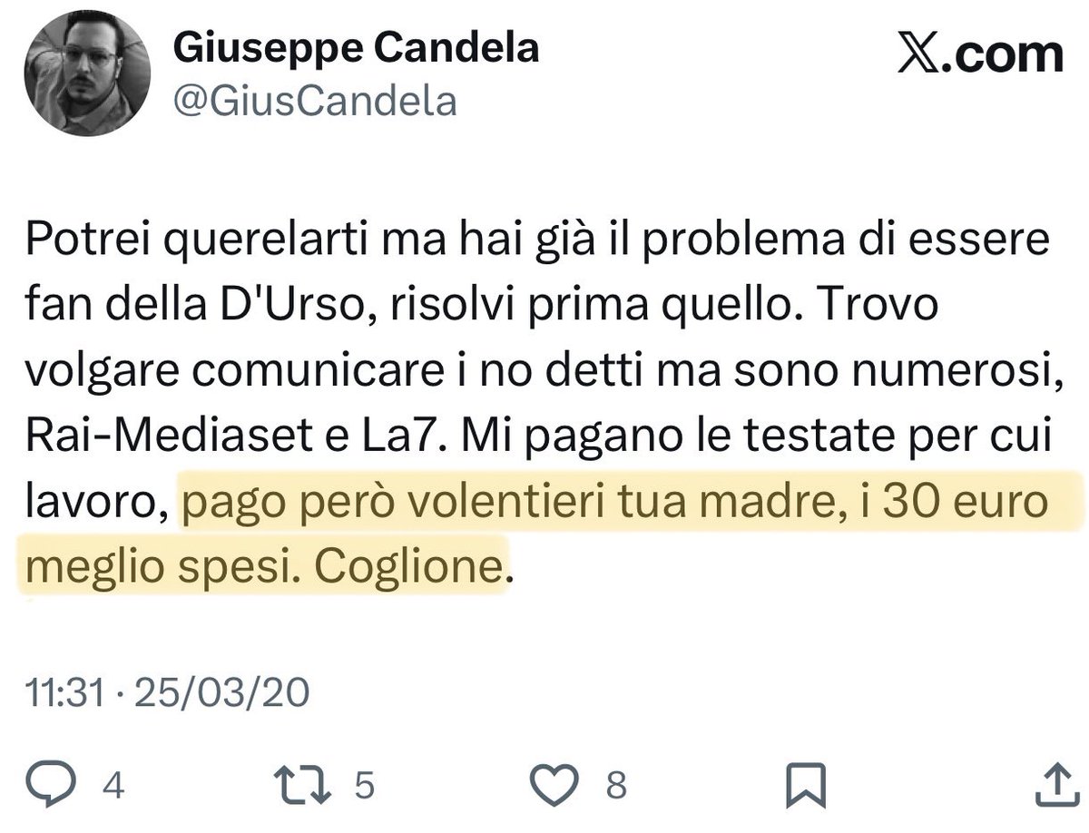 Cinguetterai's tweet photo. Forse in Rai dovrebbero prestare più attenzione agli ospiti che invitano nelle trasmissioni, per esempio si potrebbe evitare di ospitare chi scrive pubblicamente queste pesanti allusioni sulle madri e sulle sorelle altrui.
Sessismo ne abbiamo?

#TvTalk https://t.co/u4pqx8Gmra