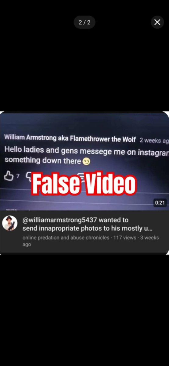 FireWolfFlame's tweet image. Dislcaimer: This video right here is NOT me on YouTube since it's a fake video and because I permanently deleted my YouTube channel.

#furry #exposedtruth #misinformation #furrydrama #furryfandom