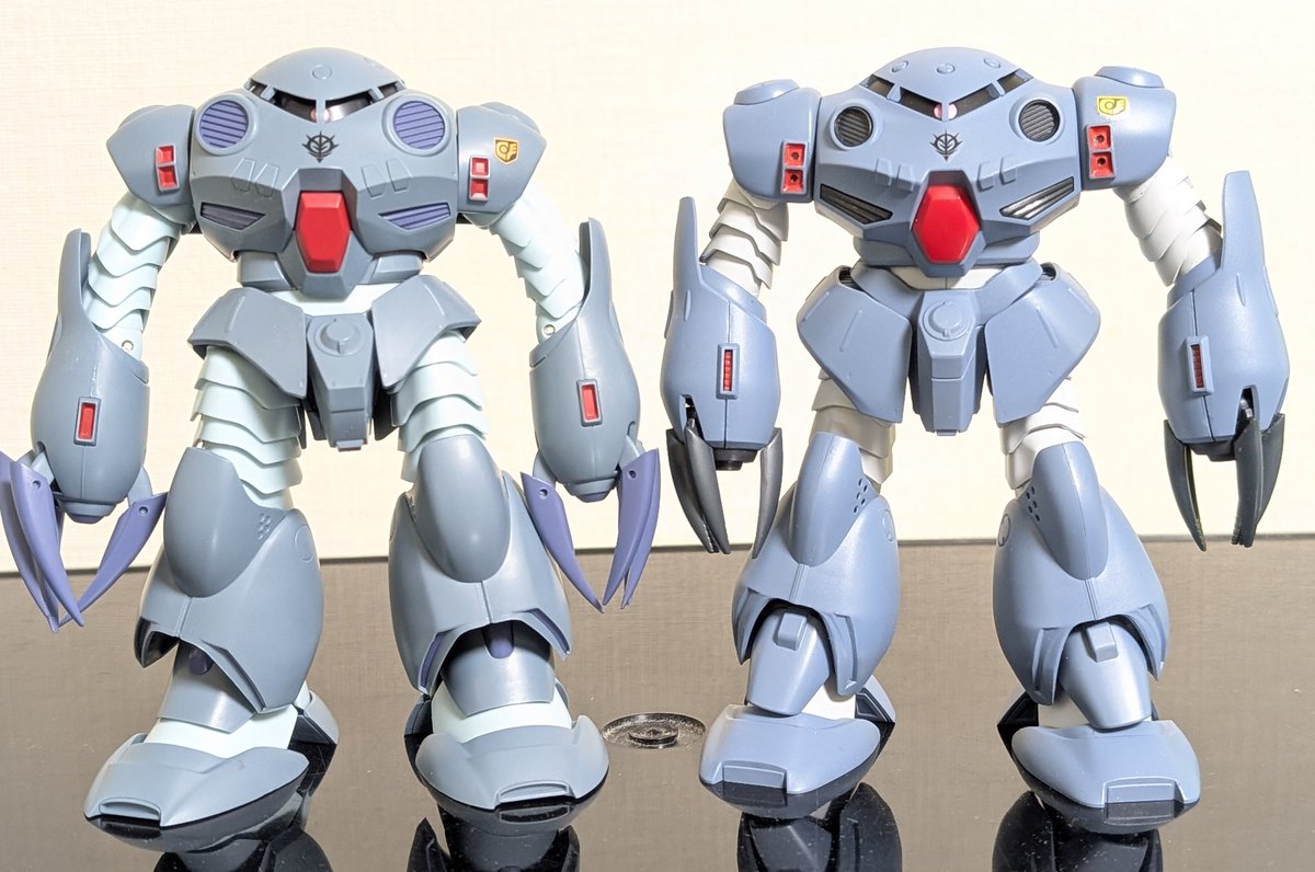 bonta100's tweet photo. ROBOT魂 ver. A.N.I.M.E.のズゴックEをHGUC版と比較してみましたがデザイン解釈の違いが顕著なのが面白いですね〜
最近カラバリばかりで新作の発表がないver. A.N.I.M.E.
もう終了なのかな⋯
#ROBOT魂 
#ポケットの中の戦争 https://t.co/yxNbQTU4QF