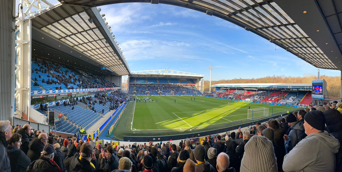ProperFootball8's tweet photo. A very empty Ewood Park this afternoon as Blackburn fans boycott thw game against Watford! 

Fan groups have been calling for the boycott and many fans have stayed away.

Those fans who have made the trip aee encouraged not to spend a penny in the stallion to send a message to the owners.

As the banner says 
Arrogance, decline, disconnection, neglect, incompetence, chaos, silence.

Blackburn fans have had enough ❌️

#ewoodpark #Blackburn #blackburnrovers #Rovers #BRFC #Watford #WFC #EFL #Championship #Venkeys #boycott