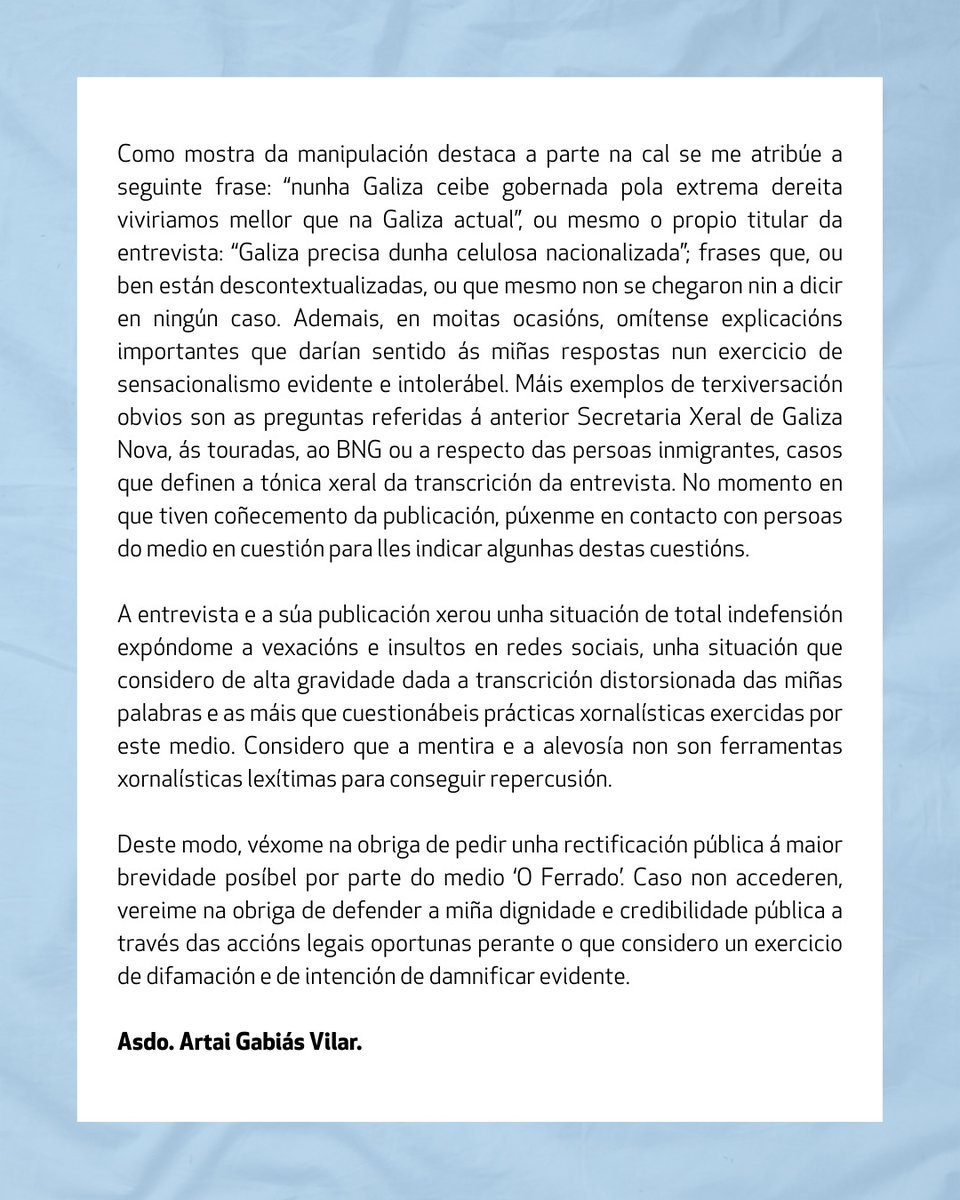 Sobre a miña entrevista no Ferrado.