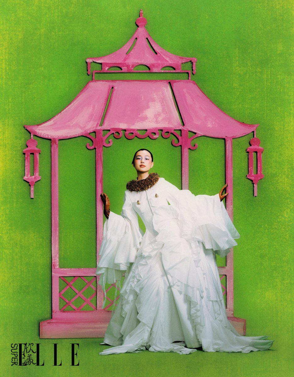 modelsdiaryy's tweet image. super elle china january 2026 issue, photographed by weihuan