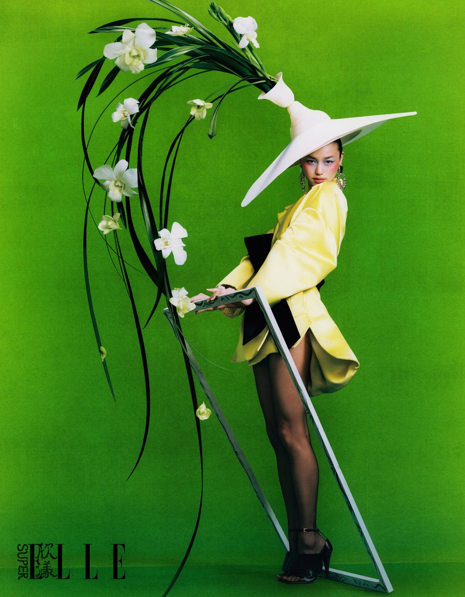 modelsdiaryy's tweet image. super elle china january 2026 issue, photographed by weihuan