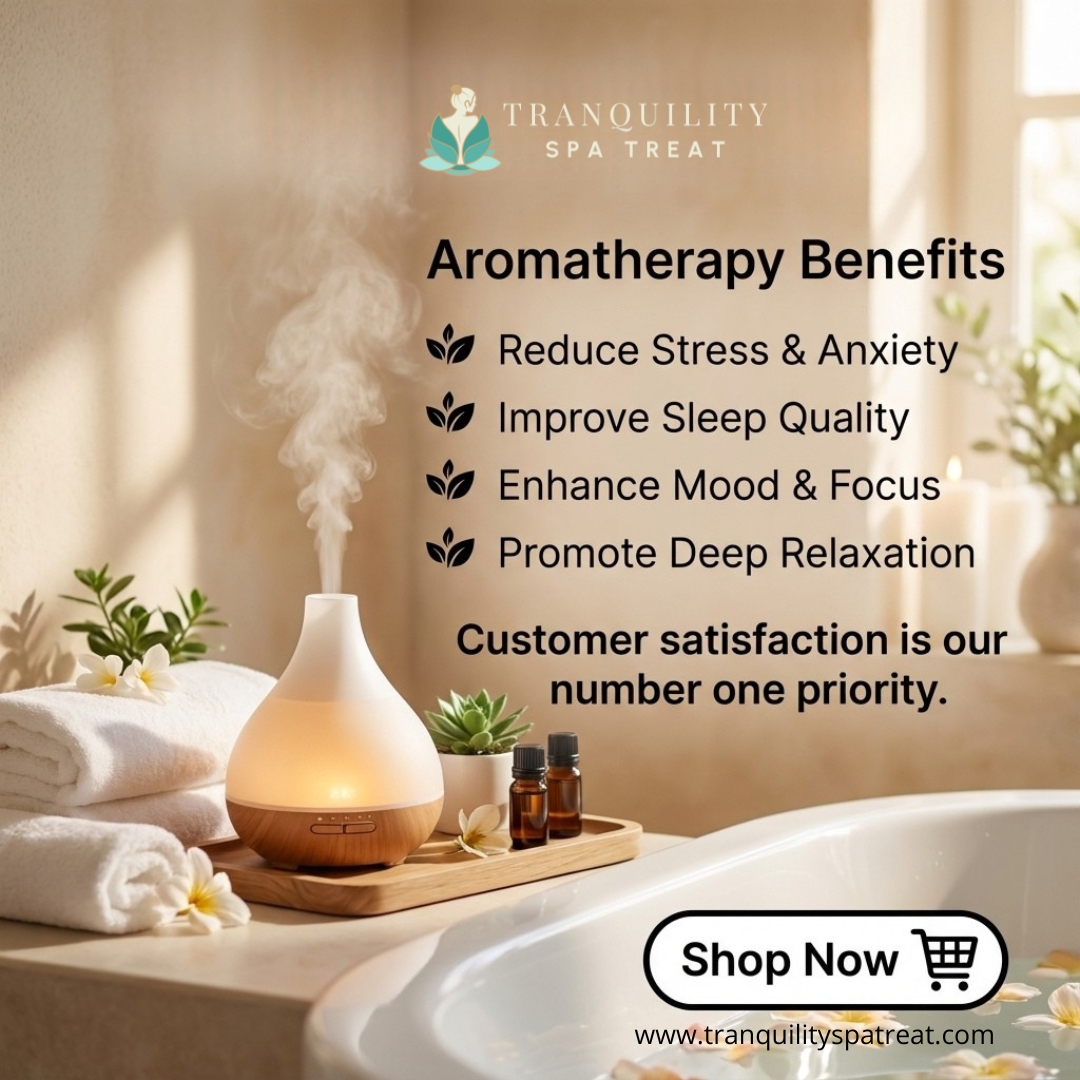 TranSpaTreat's tweet photo. Transform your home into a serene spa with our affordable essential oils and diffusers—customer satisfaction is our top priority. Shop now for relaxation and beauty! #HomeSpa #EssentialOils #WellnessJourney #Relaxation #AffordableLuxury #BeautyRoutine #SereneSpaces https://t.co/bqJrKlEINL