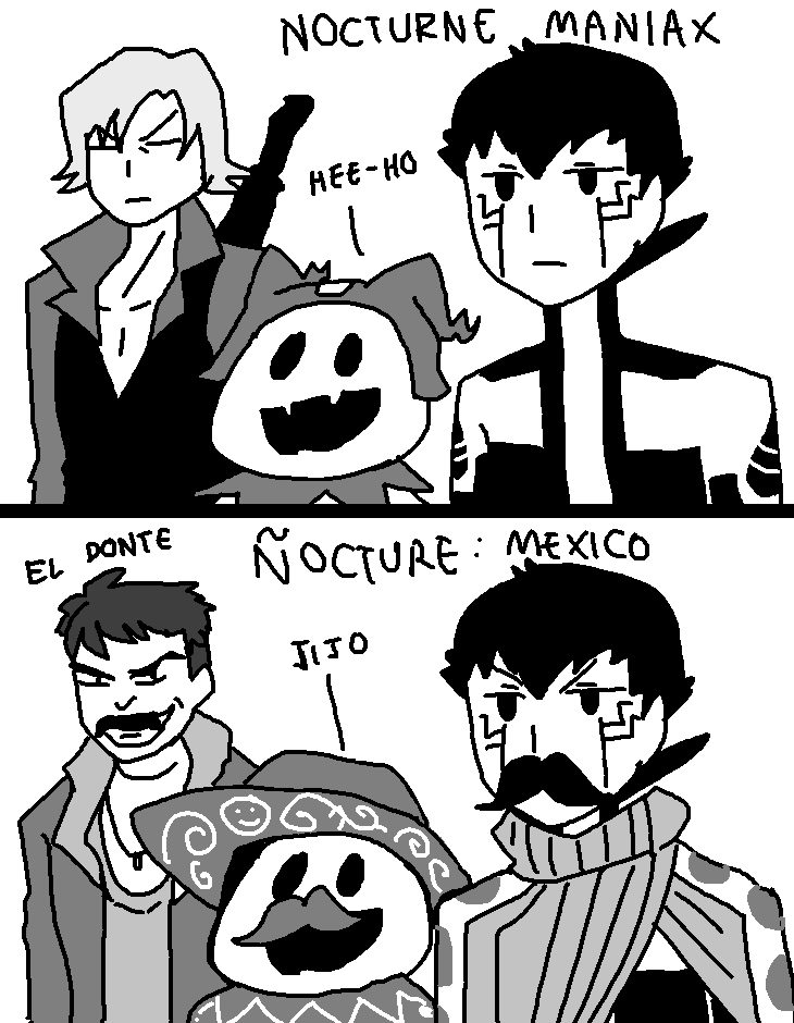 el semioscuro, jijo and Donté, el exterminador de demonios