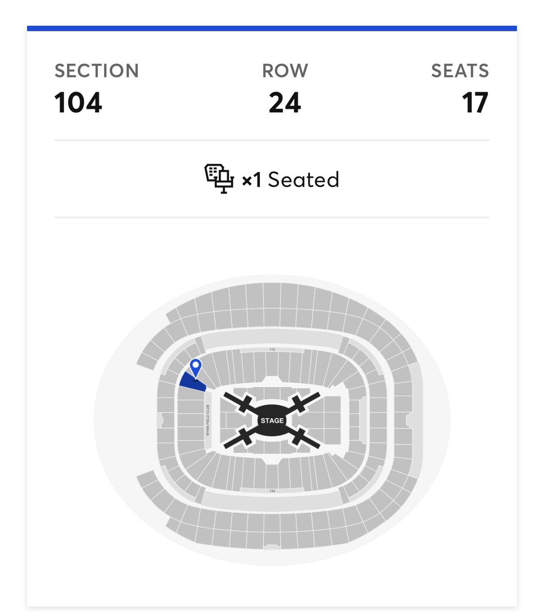nvaleb's tweet photo. WTS 1x tickets for BTS in Las Vegas for the 23rd for face value. I pay $400 for the ticket. This is how the view it’s going to look like. 

#BTS_WORLDTOUR #BTS #BTSinLasVegas #BTS_WORLDTOUR_ARIRANG_LASVEGA https://t.co/pr9GxGQIPG